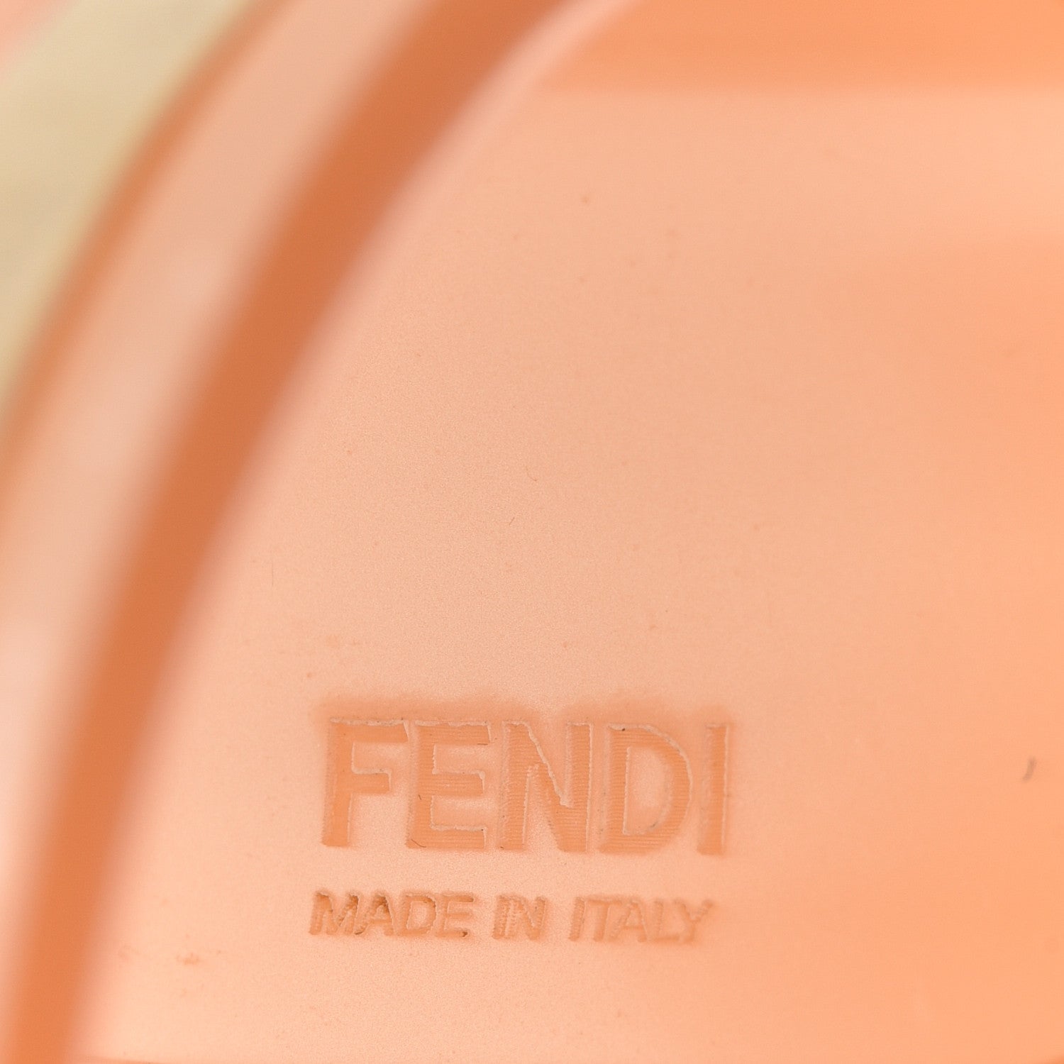 Fendi Resin FF Logo Cuff Bracelet Pink 4 of 5