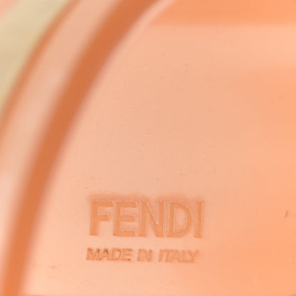 Fendi Resin FF Logo Cuff Bracelet Pink 4 of 5