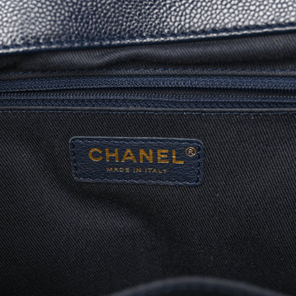 Chanel Caviar Quilted Large Business Affinity Flap Navy 7 of 11