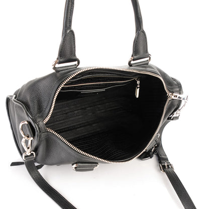 Prada Vitello Phenix Shoulder Bag Nero Black 5 of 8