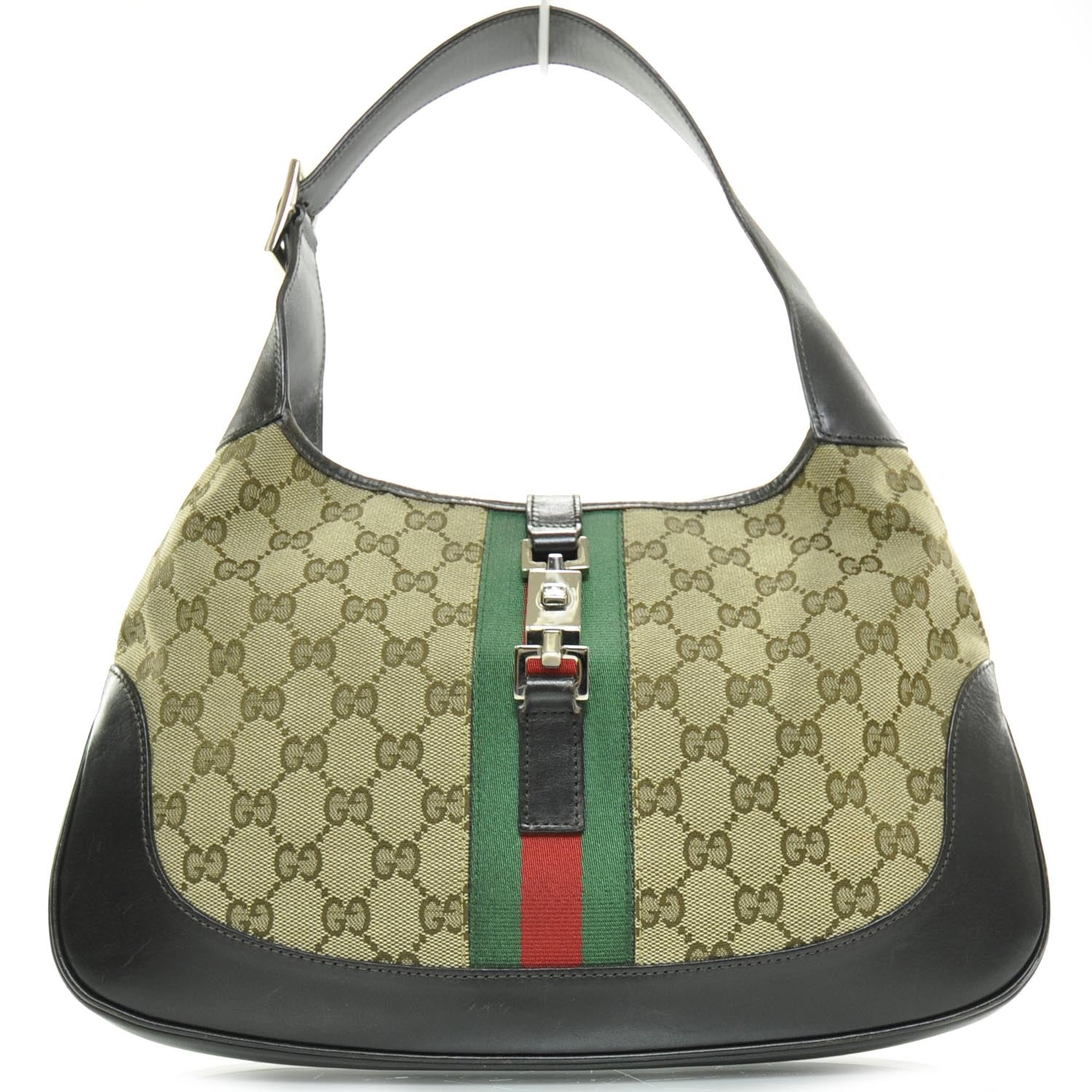 Gucci Monogram Web Jackie O Hobo 1 of 9