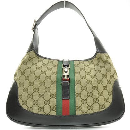 Gucci Monogram Web Jackie O Hobo 1 of 9