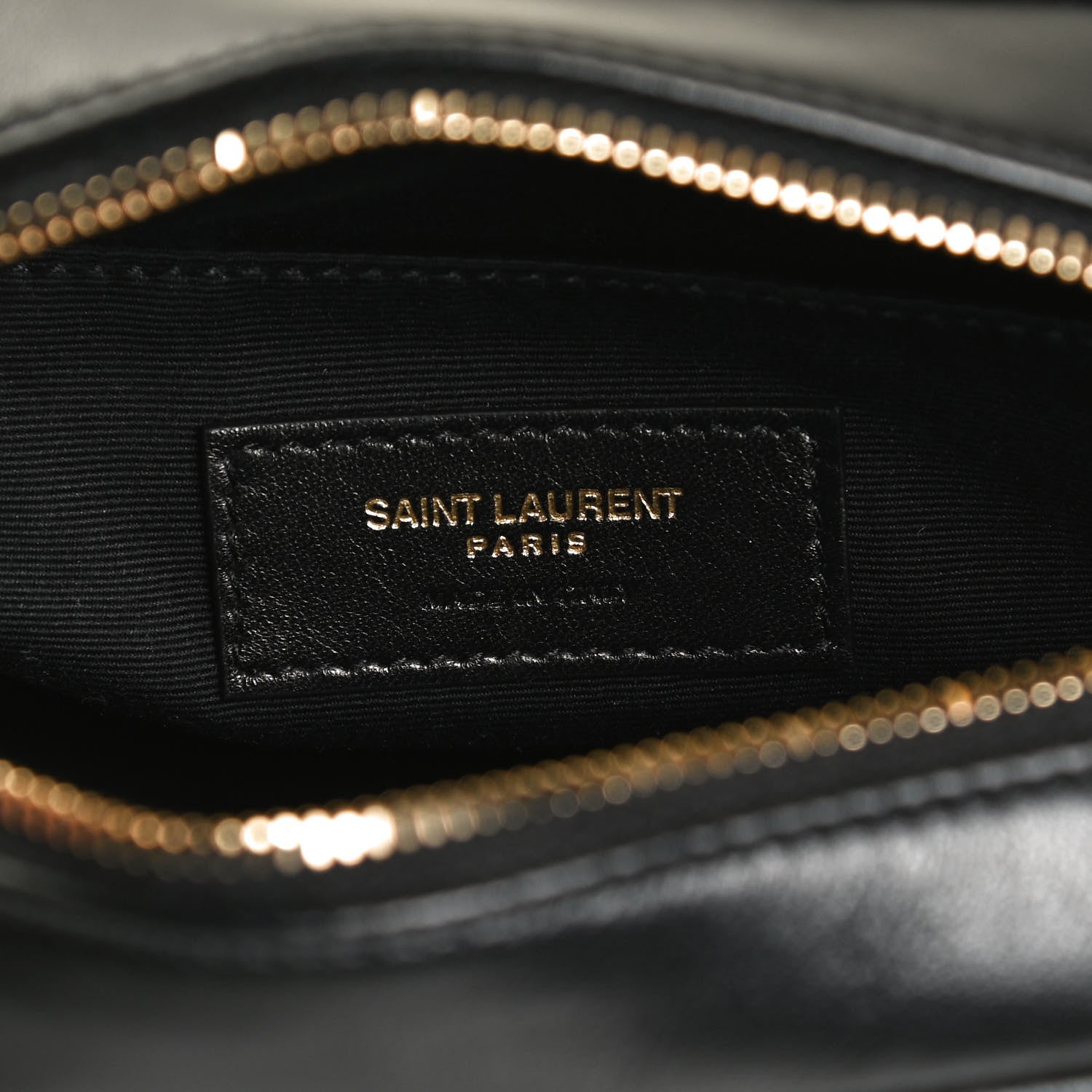 Saint Laurent Calfskin Matelasse Monogram Lou Belt Bag Black 6 of 12