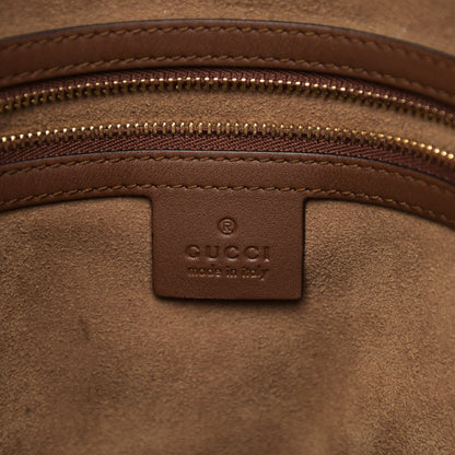 Gucci GG Supreme Monogram Large Linea A Hobo Light Brown 7 of 11