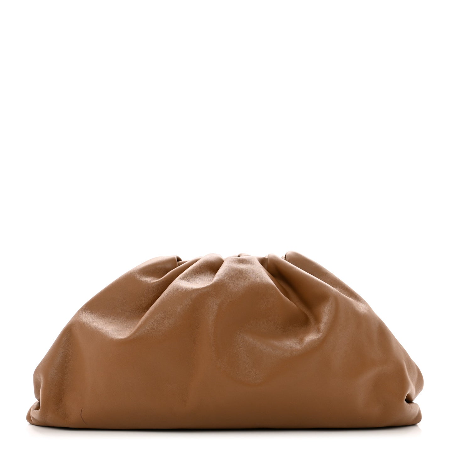 Smooth Butter Calf The Pouch Oversized Clutch Teak