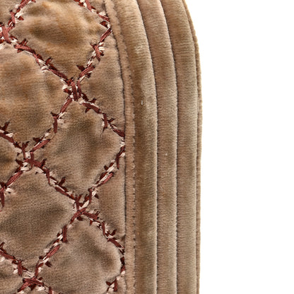 Chanel Velvet Tweed Quilted Medium Boy Flap Beige 11 of 14