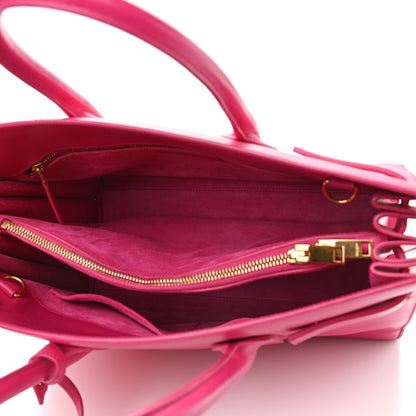 Saint Laurent Calfskin Small Sac De Jour Lipstick Fuchsia 5 of 12