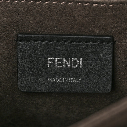 Fendi Vitello Liberty Lucido Flowerland Scalloped Studded Kan I Shoulder Bag Azzurro Polvere Multicolor 6 of 9