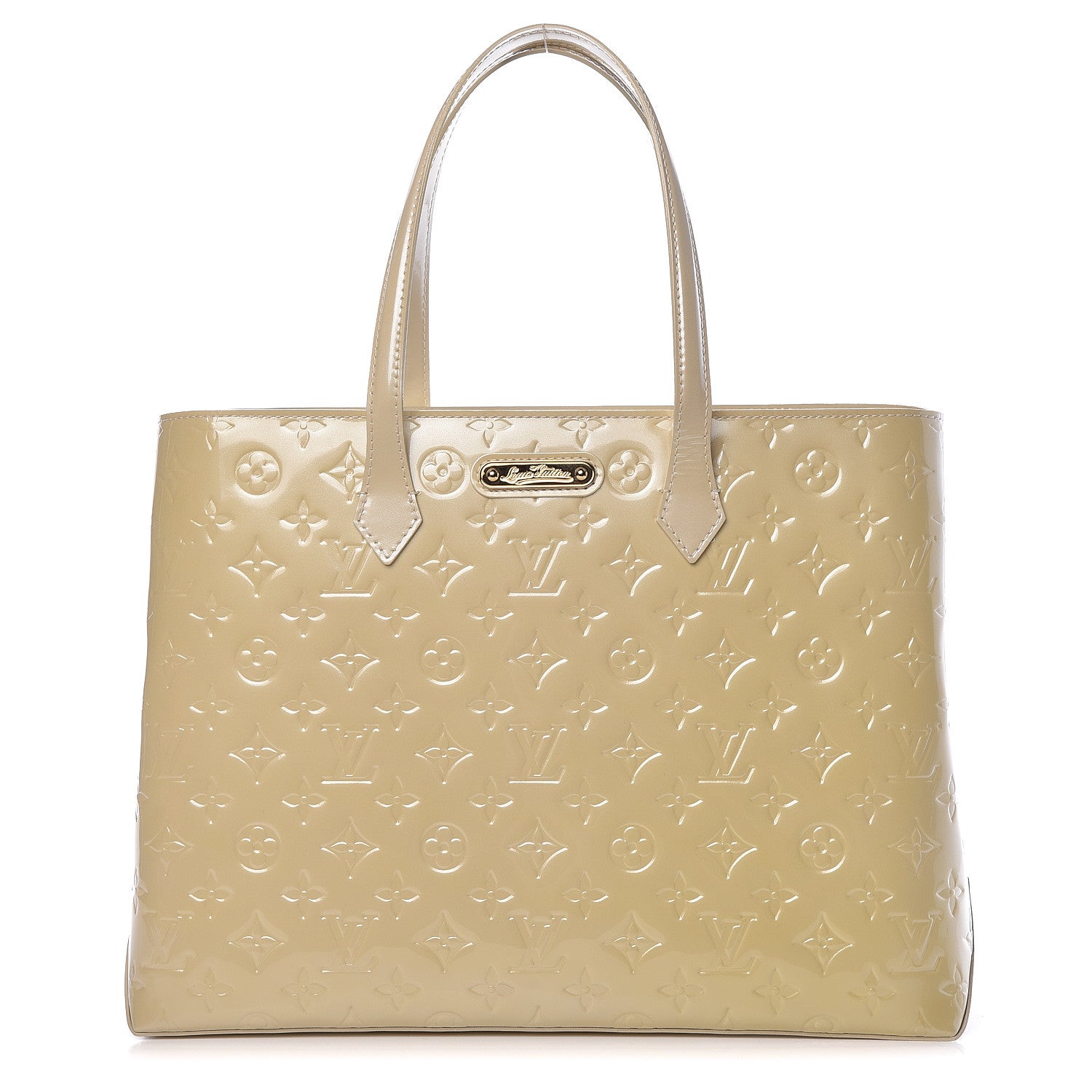 Louis Vuitton Vernis Wilshire MM Blanc Corail 1 of 9