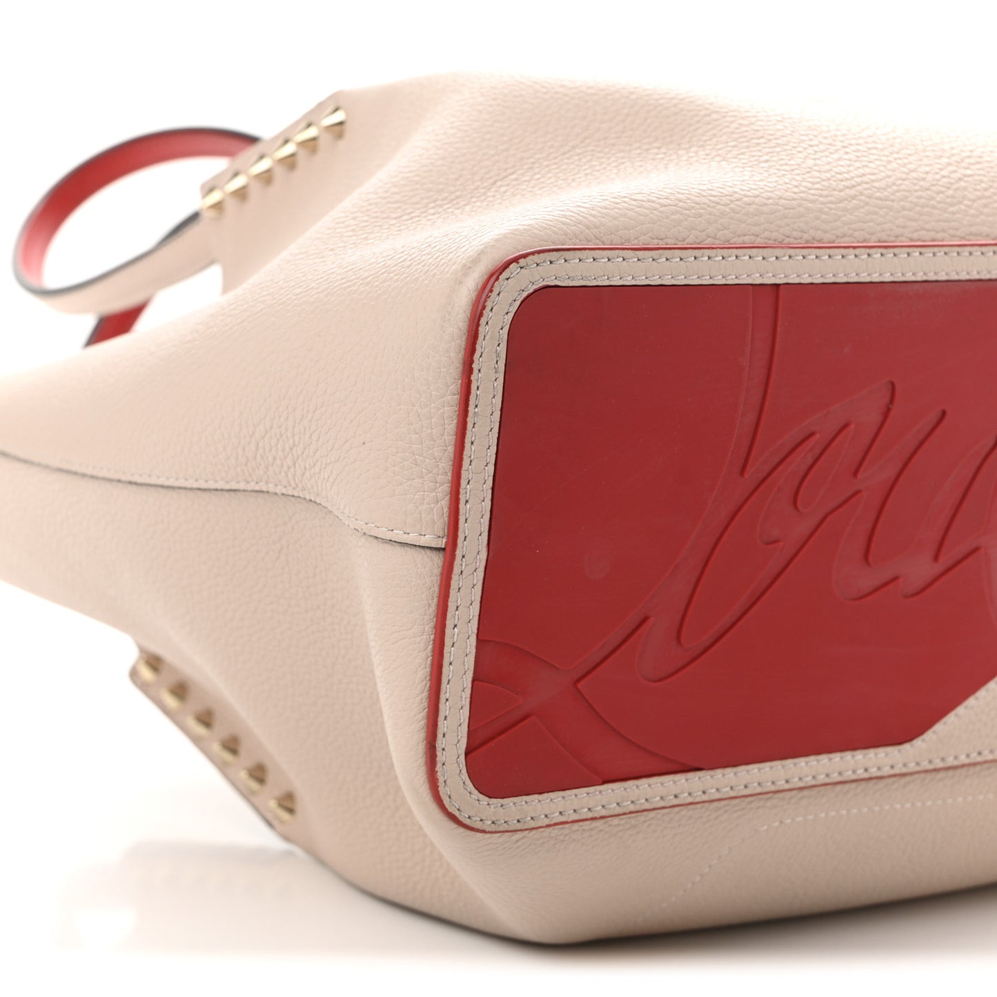 Calfskin Spiked Small Cabarock Shopper Tote Rose De Chine
