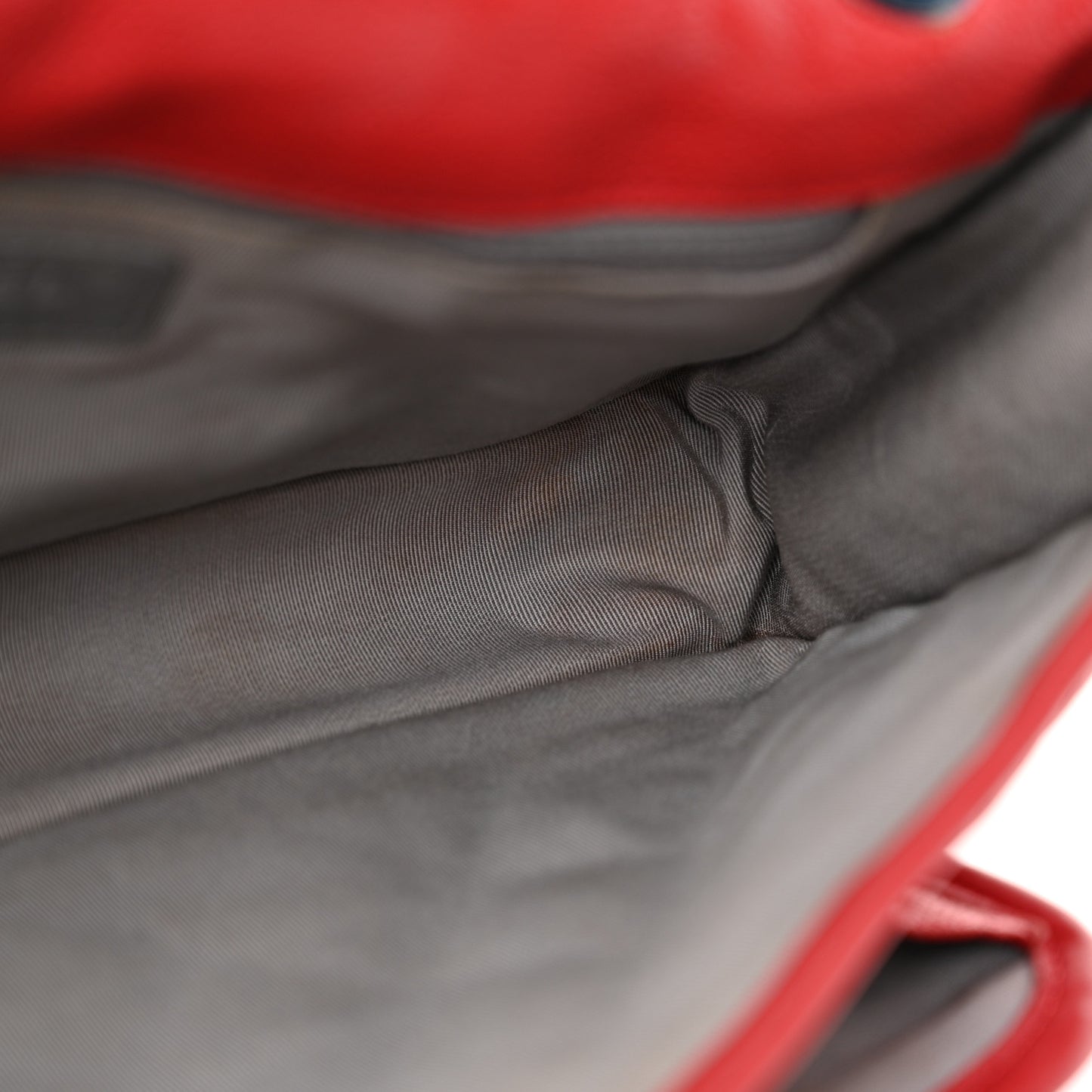 Caviar Quilted Large French Riviera Flap Red