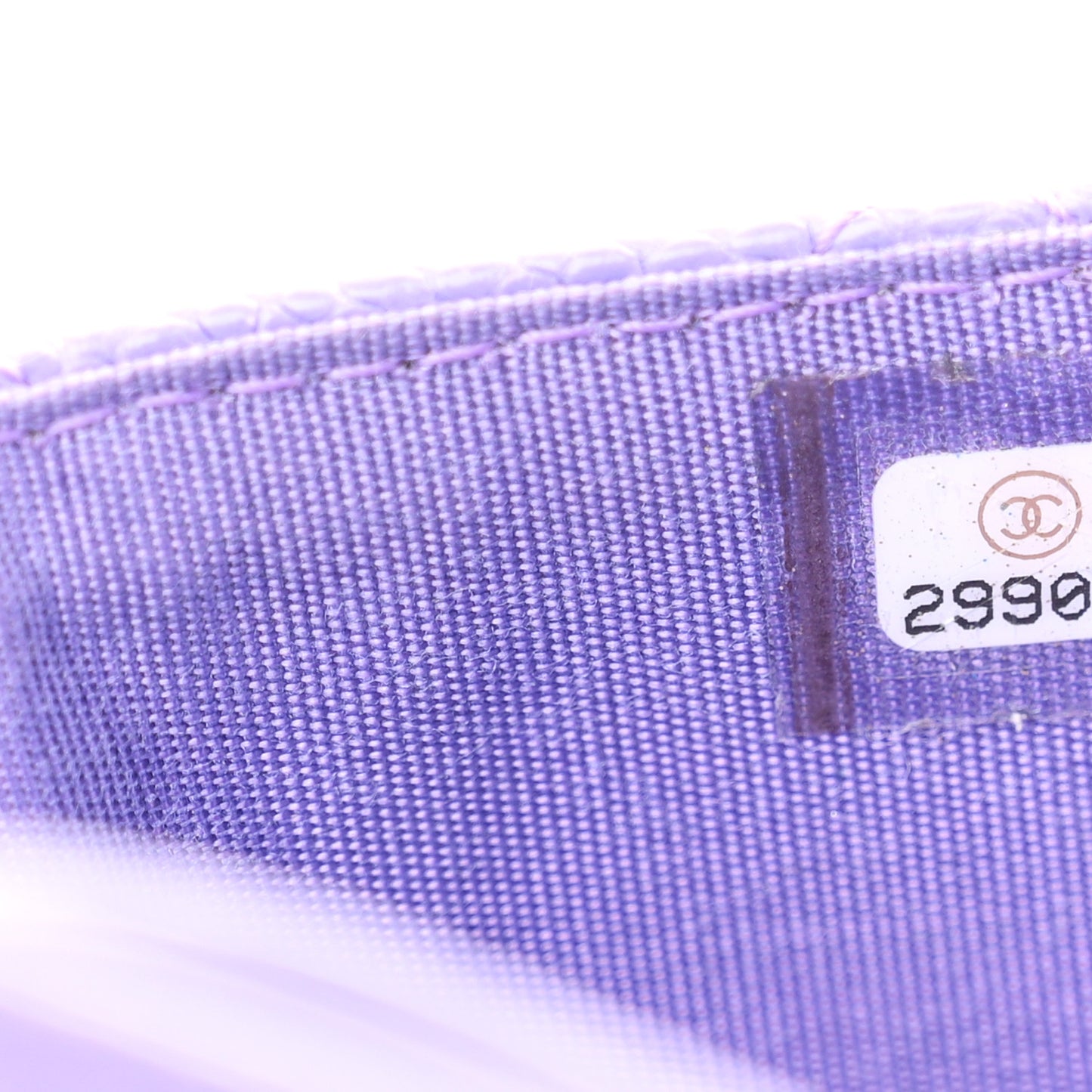 Caviar Quilted Incognito Card Holder Purple