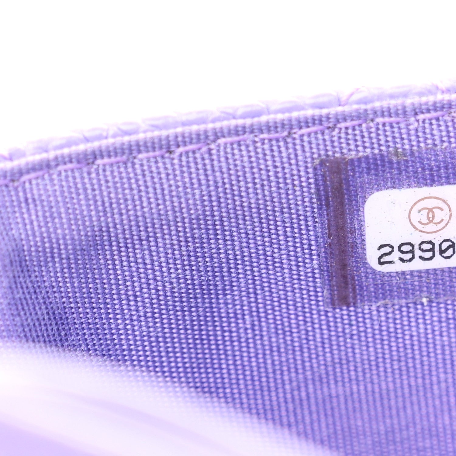 Chanel Caviar Quilted Incognito Card Holder Purple 8 of 9