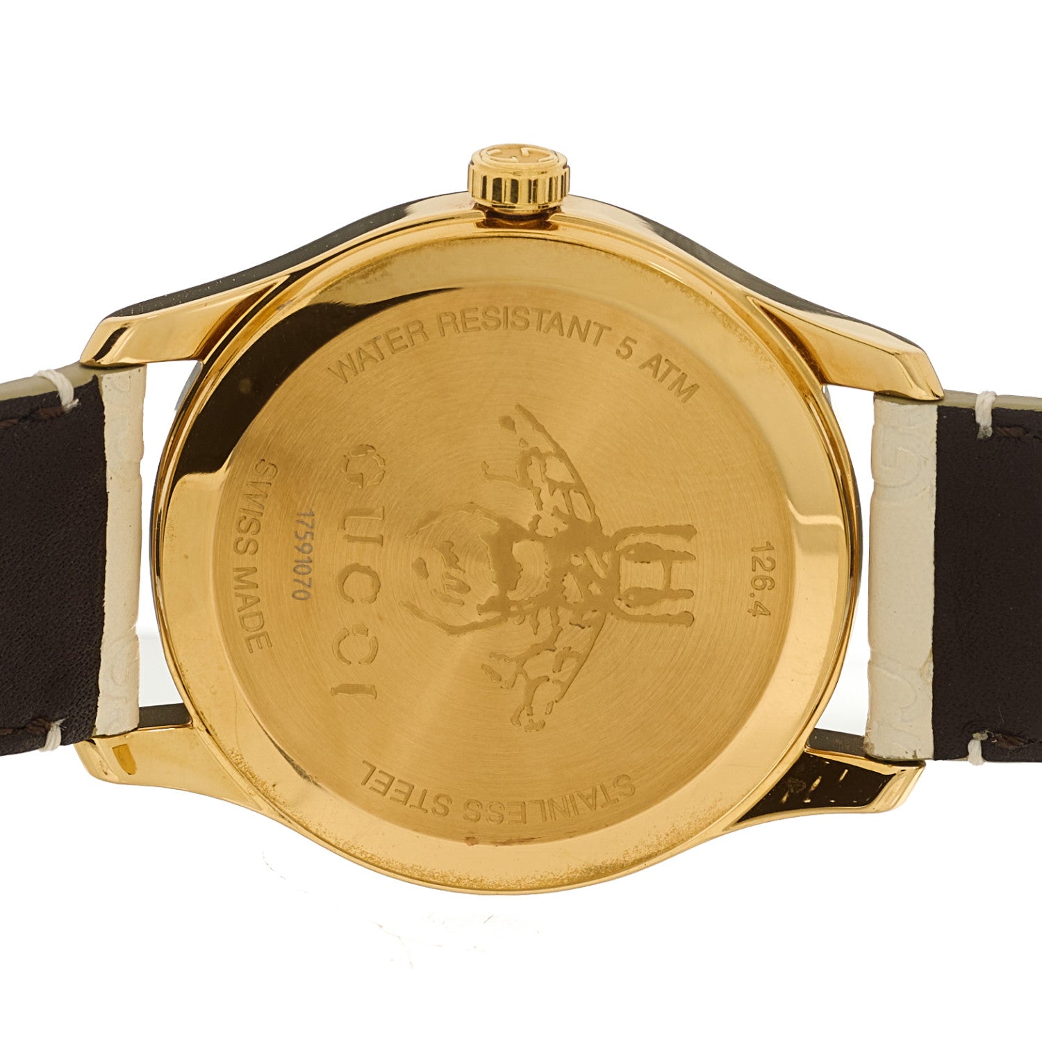 Gucci Stainless Steel Calfskin 38mm G-Timeless Quartz Watch White 4 of 5