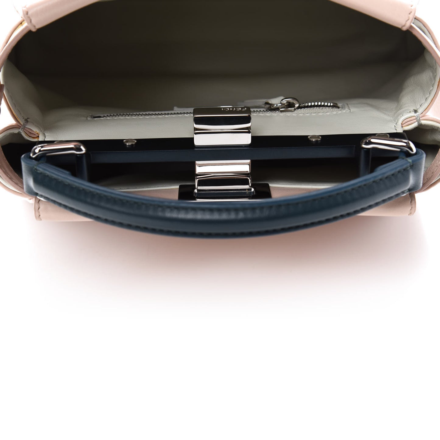 Nappa Colorblock Mini Peekaboo Iconic Satchel Soap Amazzonia Opal