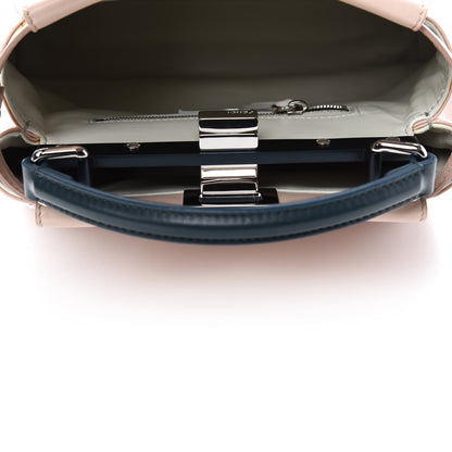 Fendi Nappa Colorblock Mini Peekaboo Iconic Satchel Soap Amazzonia Opal 5 of 11