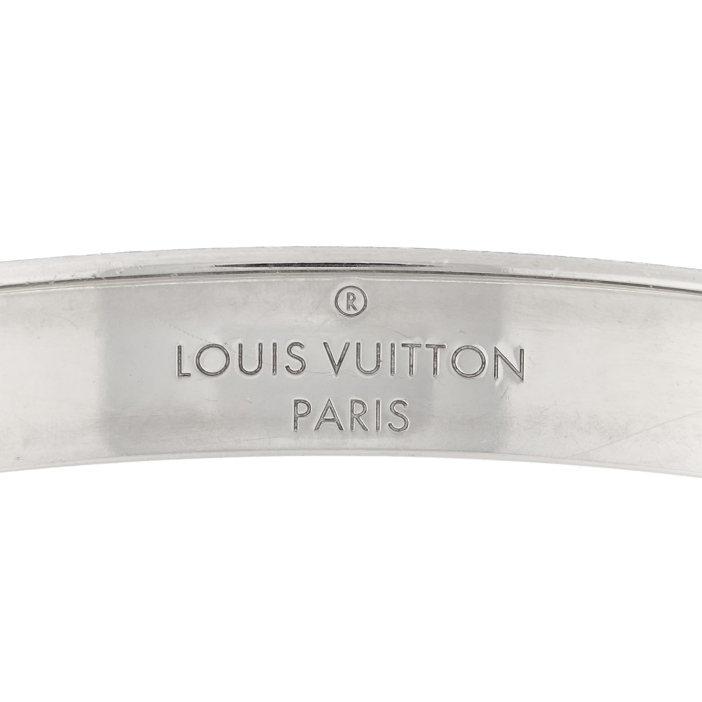 Brass Palladium Plated Nanogram Cuff S Silver