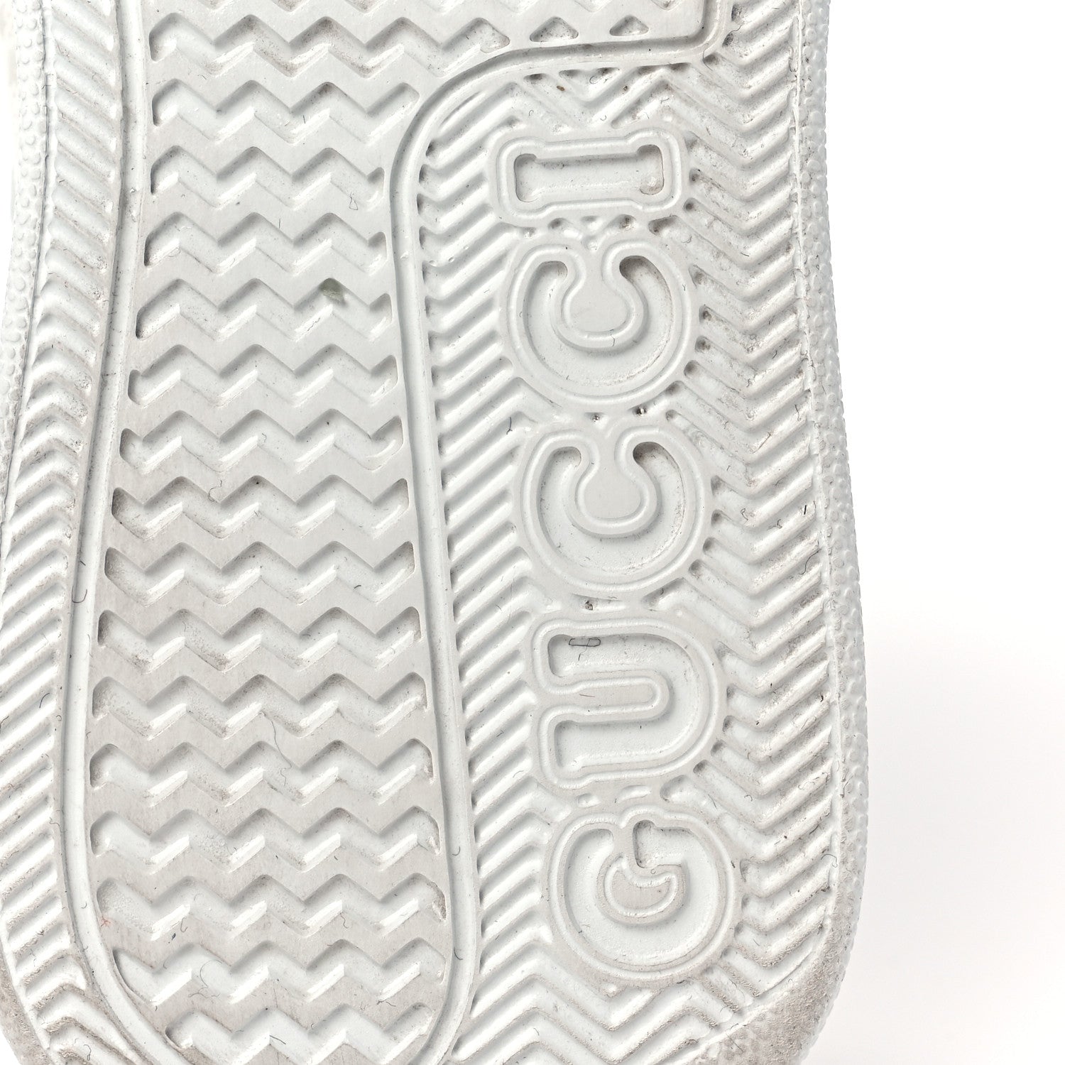 Gucci Calfskin GG Tennis Embossed Perforated Womens Platform 55mm Sneakers 39 Great White 7 of 9