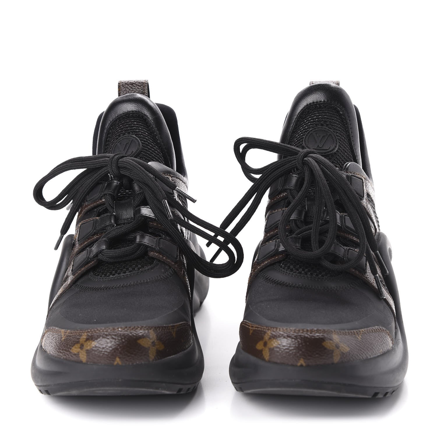 Louis Vuitton Calfskin Patent Monogram LV Archlight Sneakers 39 Black 2 of 8
