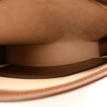 Gucci GG Supreme Monogram Azalea Calfskin Retro Interlocking G Beauty Case Beige Ebony Brown Sugar 5 of 8