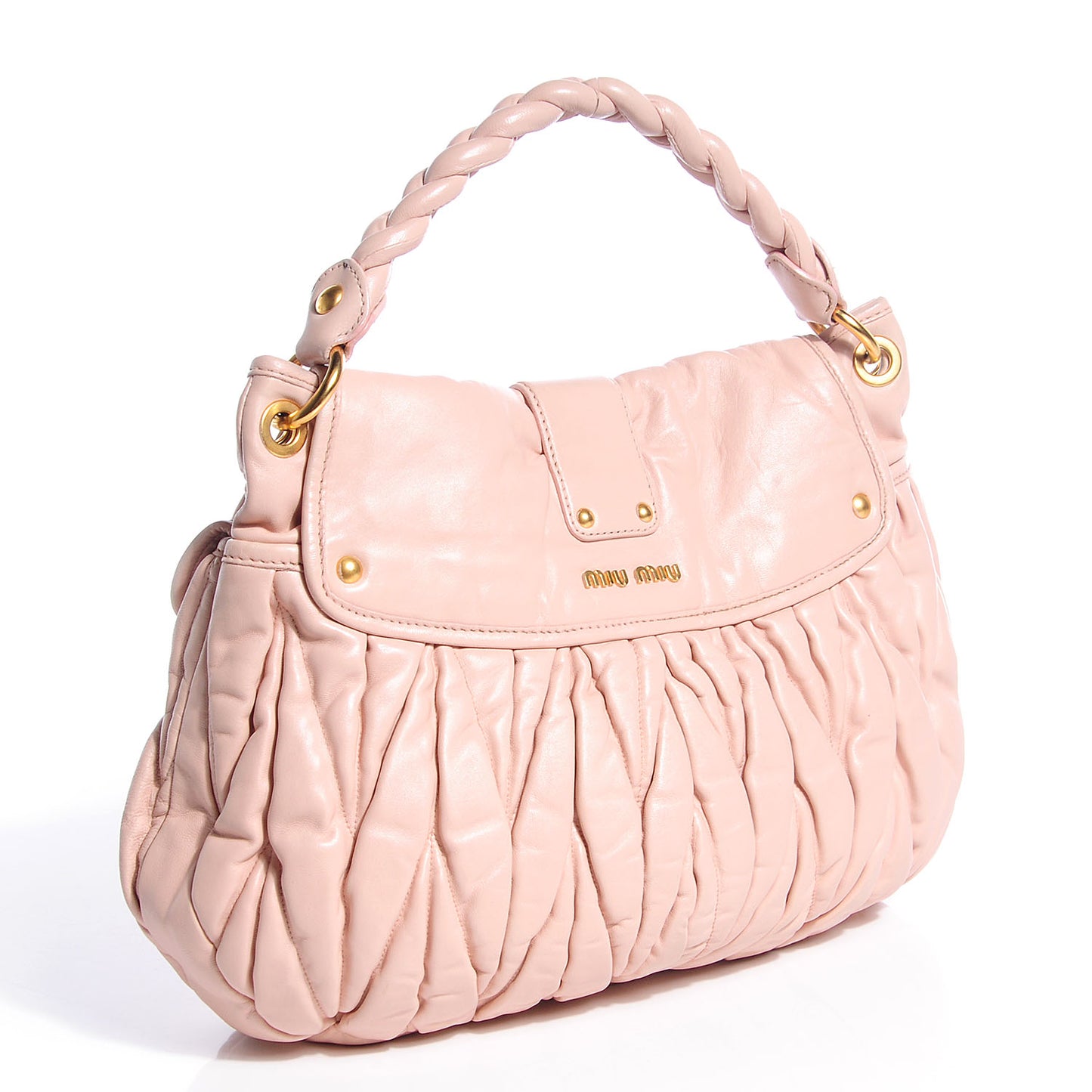 Matelasse Lux Nappa Coffer Hobo Cipria