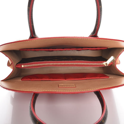 Louis Vuitton Monogram Calf Hair Spikes Iconoclasts Christian Louboutin Tote Red 5 of 6