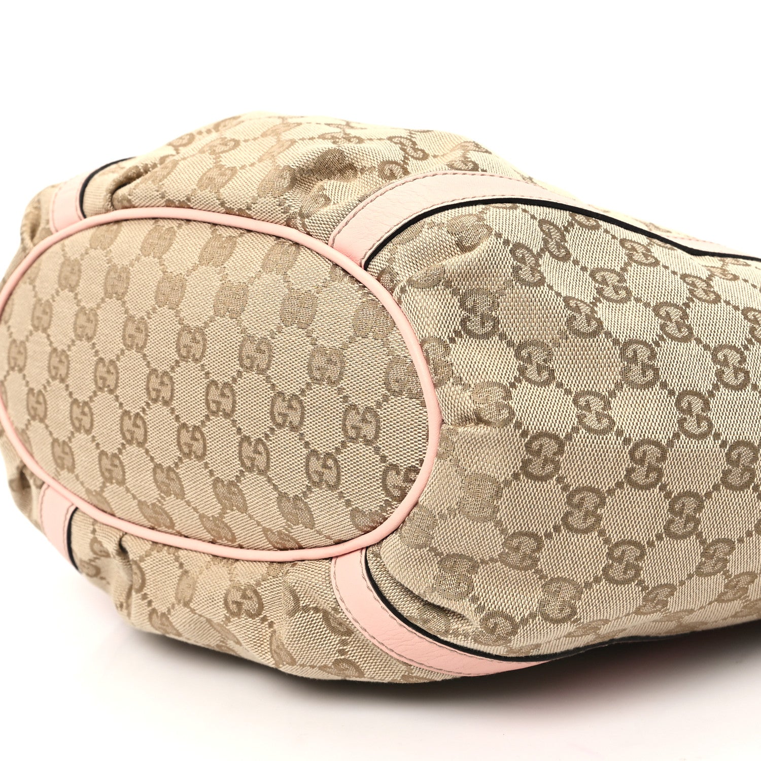 Gucci Monogram Medium D Gold Tote Bag Pink 10 of 12