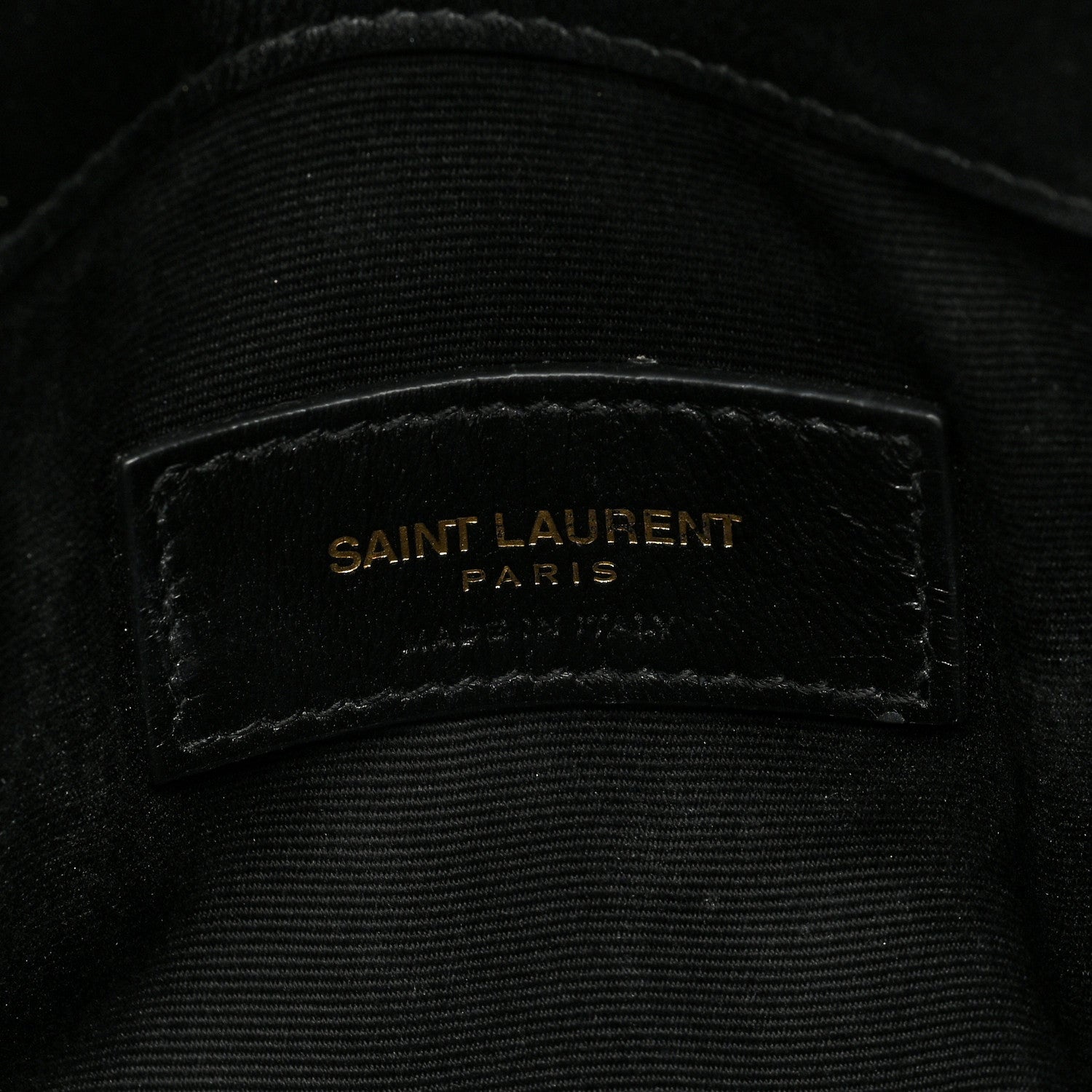 Saint Laurent Patent Calfskin Monogram Uptown Clutch Black 6 of 6