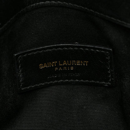 Saint Laurent Patent Calfskin Monogram Uptown Clutch Black 6 of 6