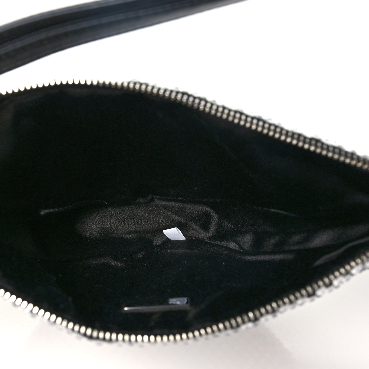 Prada Satin Crystal Triangle Pouch Cristal 5 of 9