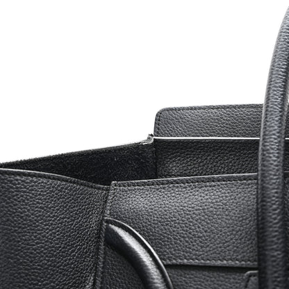 Celine Drummed Calfskin Mini Luggage Black 11 of 12