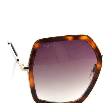 Gucci Acetate Oversize Square Frame GG0106S Sunglasses Tortoise 7 of 8