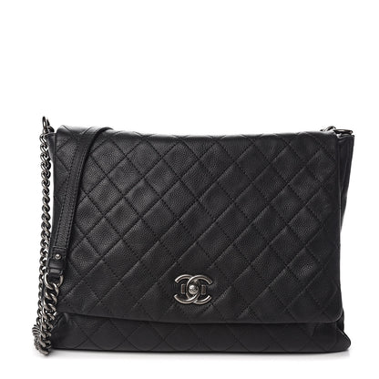 Chanel Calfskin Quilted Couture Messenger Black 1 of 12