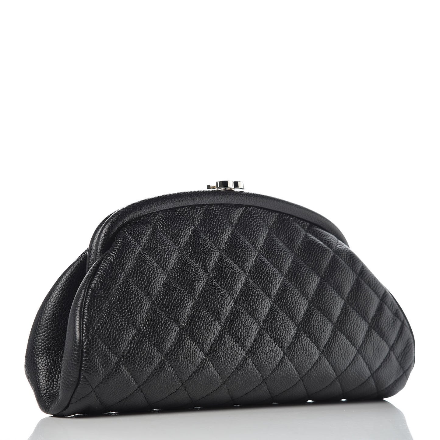 Caviar Quilted Timeless Clutch Black