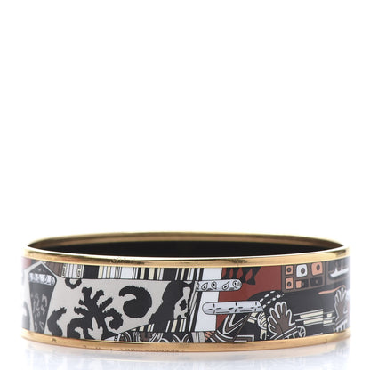 Hermes Enamel Printed Wide Bracelet 70 3 of 6
