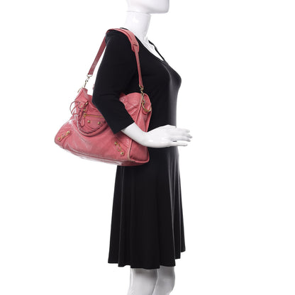Balenciaga Agneau Giant 12 Gold Hardware City Rose Bombon Raspberry 2 of 15