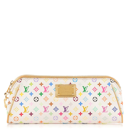 Louis Vuitton Monogram Multicolor Kate Clutch White 1 of 8