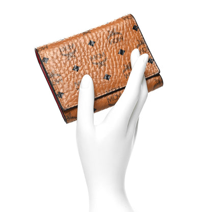 MCM Visetos Trifold Wallet Cognac 2 of 13