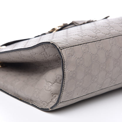 Gucci Soft Guccissima Large Emily Chain Shoulder Bag Storm Grey 8 of 17