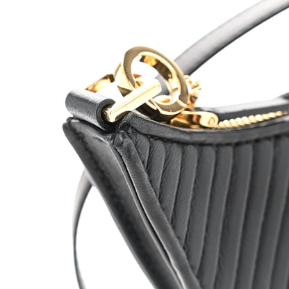 Valentino Garavani Lambskin Mini Vlogo Hobo Bag Black 10 of 11
