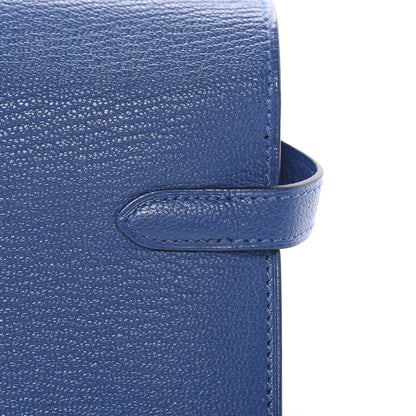 Hermes Chevre Mysore Kelly Longue Wallet Bleu Brighton 15 of 17