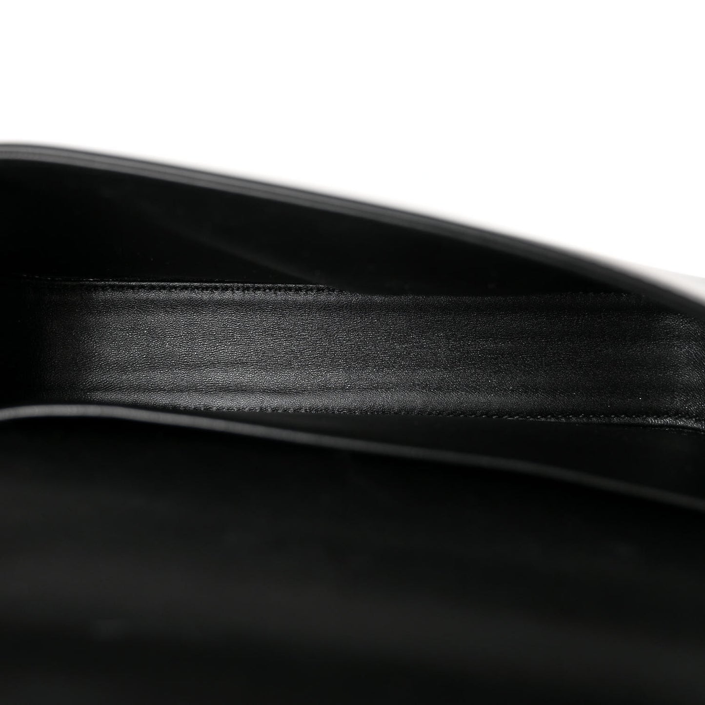 Shiny Calfskin Cuir Triomphe Chain Shoulder Bag Black