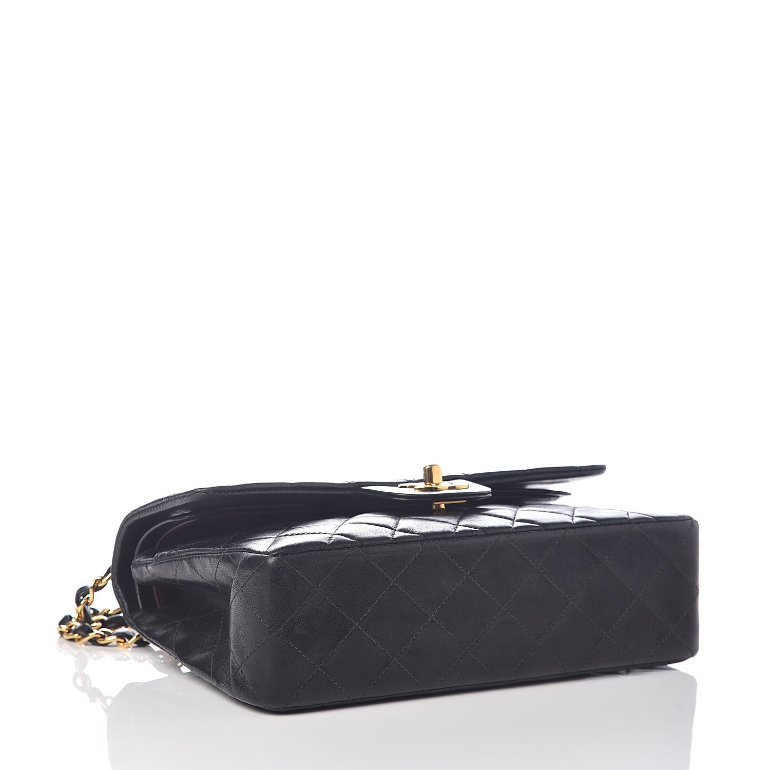Chanel Lambskin Quilted Small Double Flap Black 4 of 9
