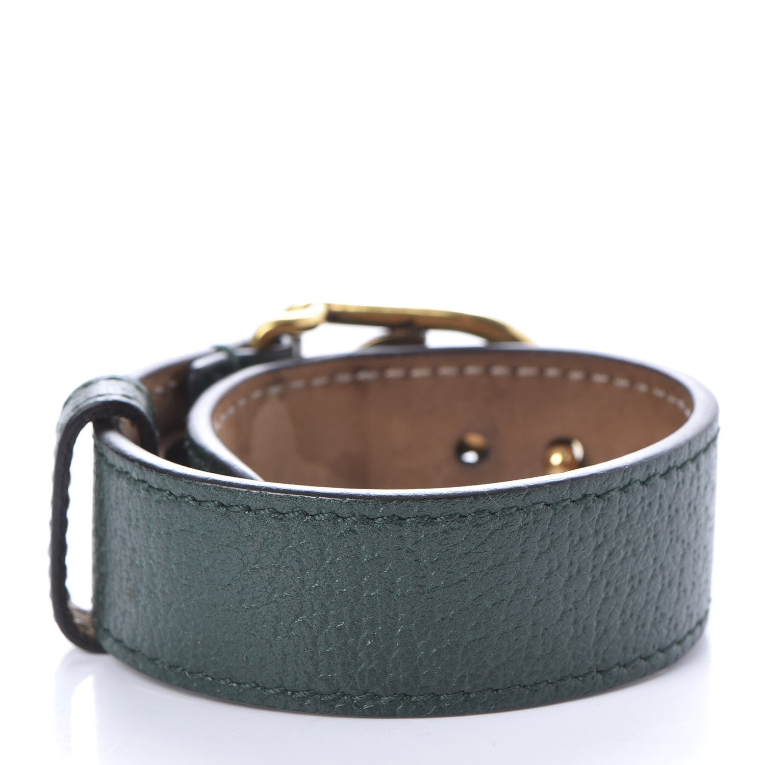 Gucci Calfskin Marmont Double G Bracelet Green 3 of 5