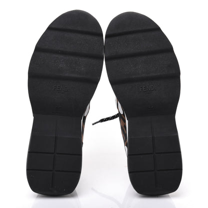 Fendi Technical Mesh Lycra FFreedom Patchwork Sneakers 35 Black Tobacco 5 of 9