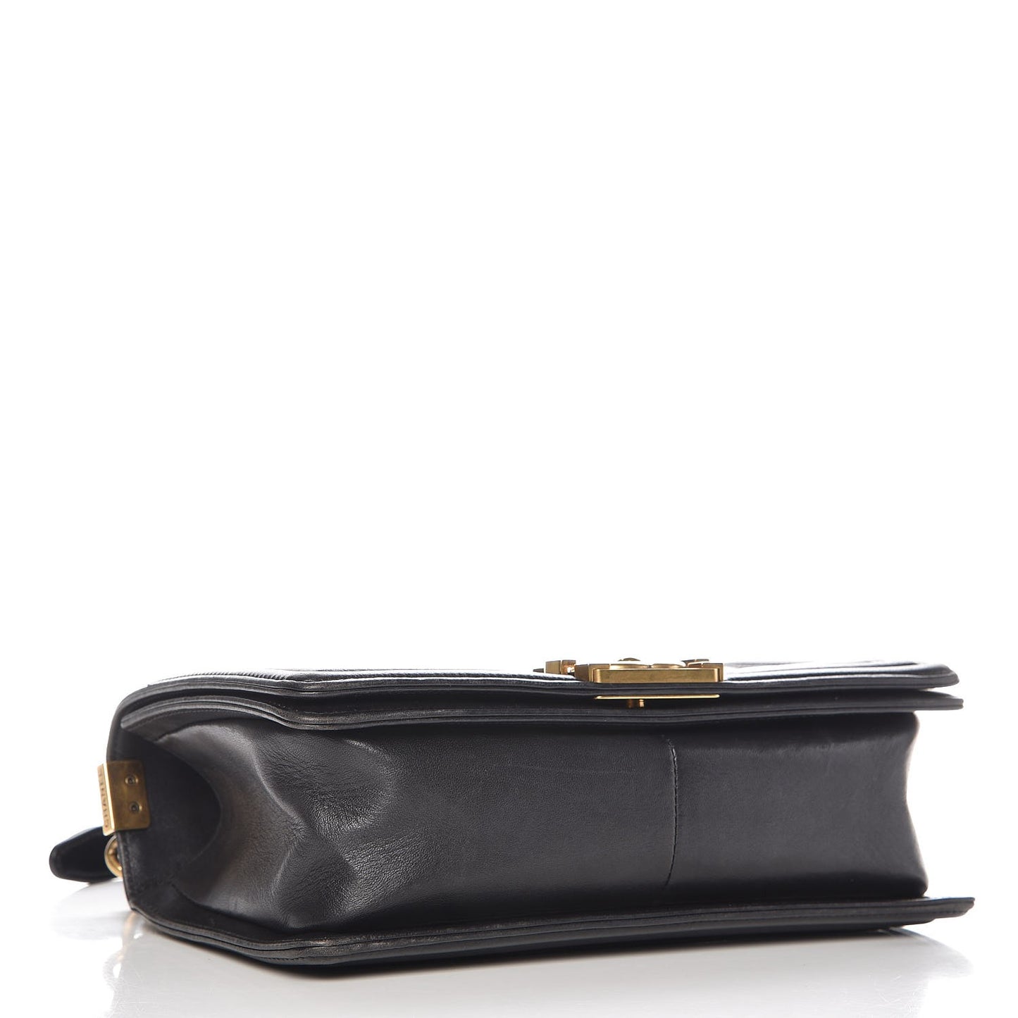 Calfskin Quilted Medium Boy Flap Black