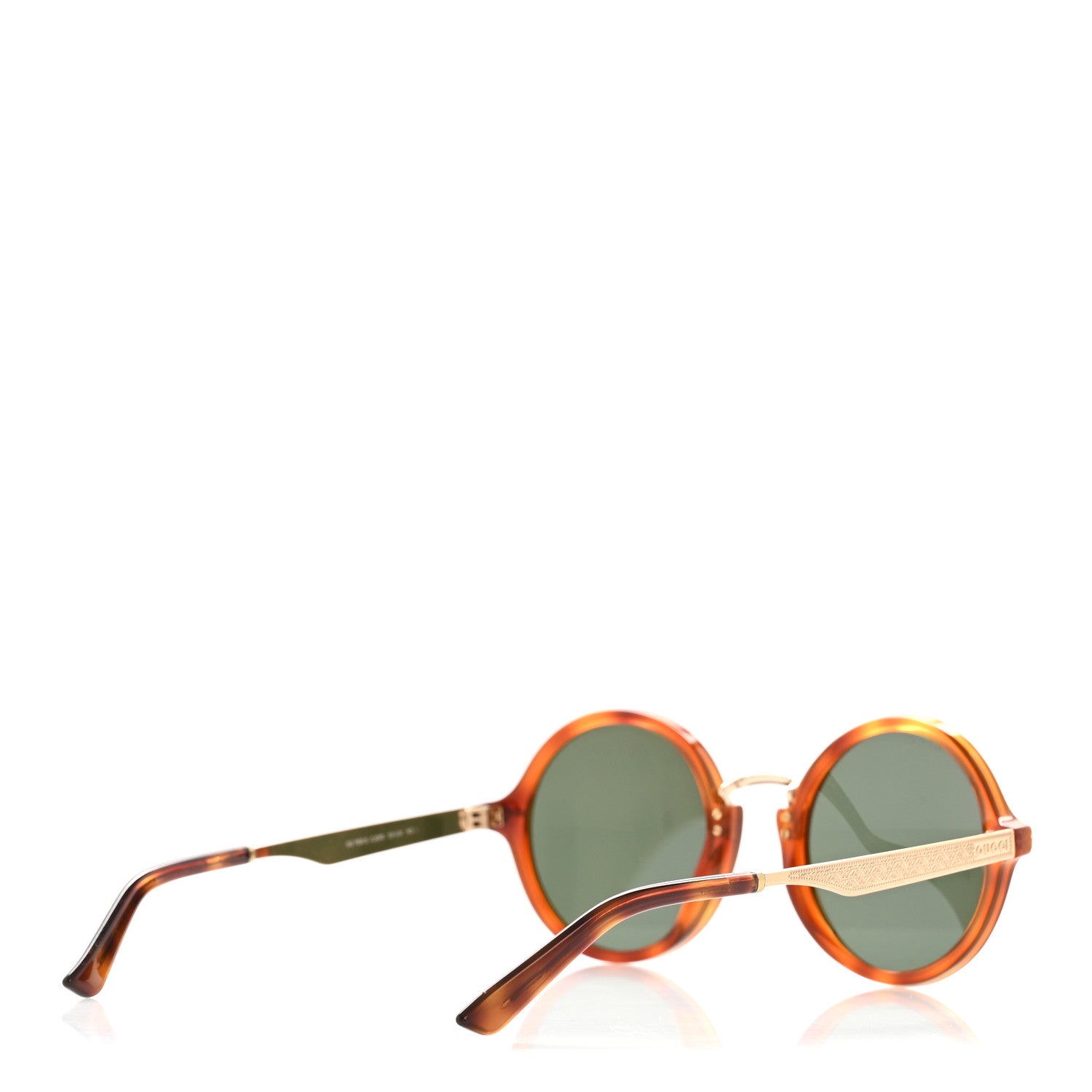 Gucci Acetate Round Frame Sunglasses GG1156/S Havana 4 of 8