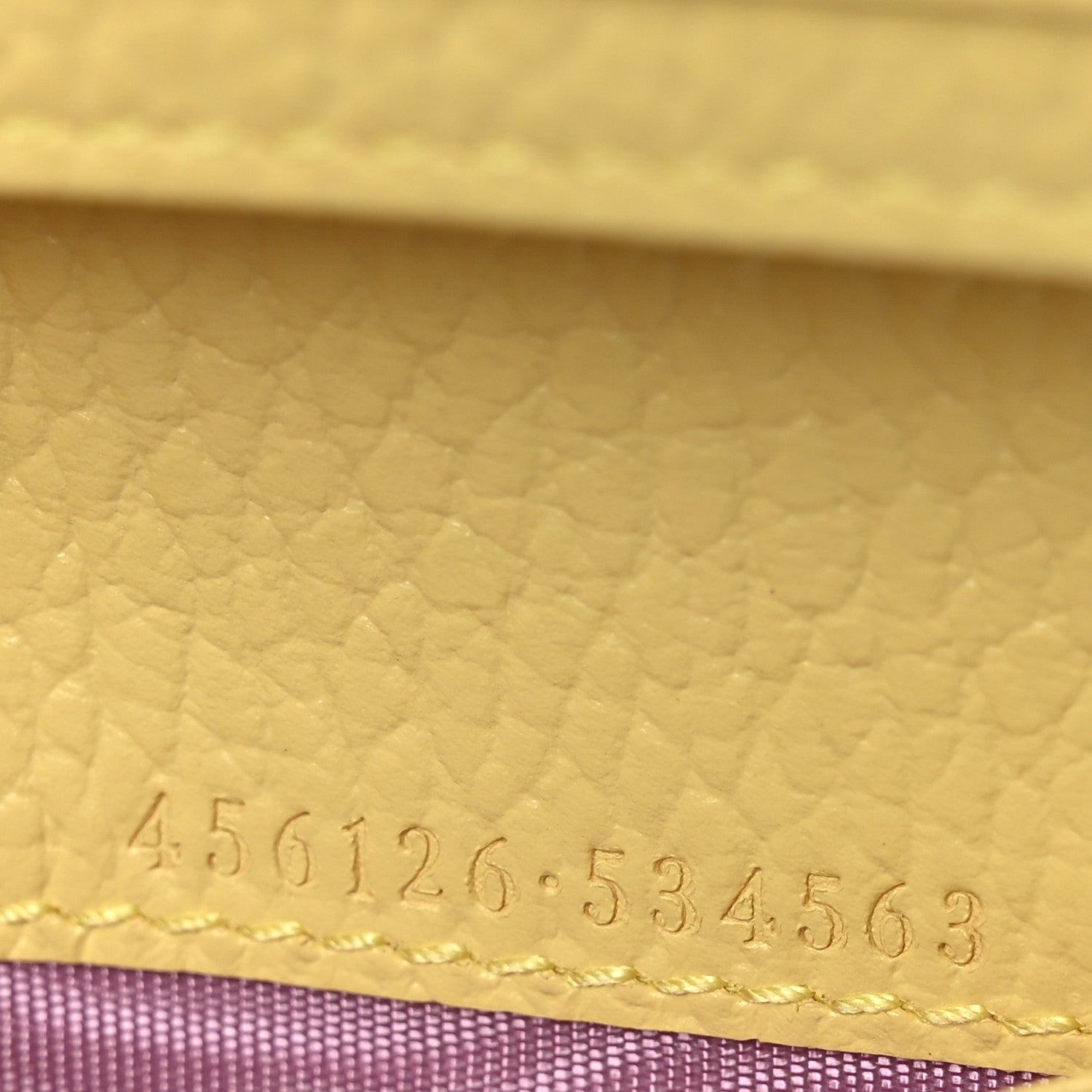 Gucci Dollar Calfskin Bi- Color GG Marmont Card Case Oatmeal Banana 7 of 8