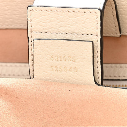 Gucci GG Supreme Monogram Textured Dollar Calfskin Web Medium Ophidia Shopping Tote Beige Ebony Mystic White 7 of 10