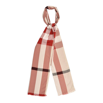 Burberry Silk Super Exploded Scarf Red 1 of 3